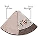 Valery Madelyn 48 inch Farmhouse Rustic Christmas Tree Skirt Decorations with Holly Leaves and Faux Fur Trim, Themed with Christmas Ornaments (Not Included)