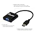 eBerry USB 3.0/2.0 Male to VGA Female Multi Monitor External Video Card Adapter for Windows 7/8 Multiple Monitors (Black)