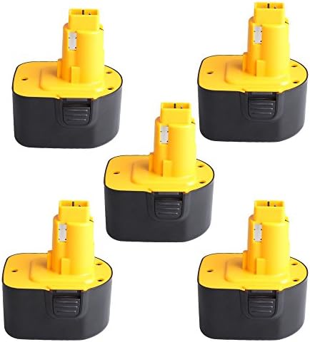 5 Packs CREJOY™ Dewalt 12V 2000mAh Replacement Battery For Dewalt DW9071 DW9072 DC9071 DE9037 DE9071 DE9072 DE9074 DE9075 152250-27 397745-01