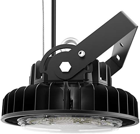 VTLUX LED High Bay Light UFO Lighting 150W 21,000 Lumens 140LM/W, Lumileds LED Chips MeanWell Driver, Replacement for 600W HID/HPS, 5000K Daylight White for Warehouse Workshop Garage Gym