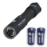 Armytek Partner C2 Pro v3 2000 Lumens Flashlight XHP35 LED w/2x Eco-Sensa Premium Photo Lithium CR123 Batteries
