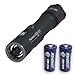 Armytek Partner C2 Pro v3 2000 Lumens Flashlight XHP35 LED w/2x Eco-Sensa Premium Photo Lithium CR123 Batteries