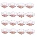 TEKEFT 16 Pack Large Chair Leg Wood Floor Protectors, Chair Feet Glides Furniture Carpet Saver, Silicone Caps with Felt Pads Square 1-12/15