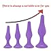 Anal Plug Sex Toys,HISIONLEE 5PCS Sex Anal Toys Silicone Butt Plug Training Kit for Adult Sex Toys & Games Women Male and Beginners (Purple)