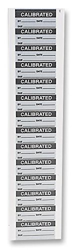 MULTICOMP PRO 7827330 Calibrated Labels 16 x 38mm Metalised Polyester 350 Pack Black