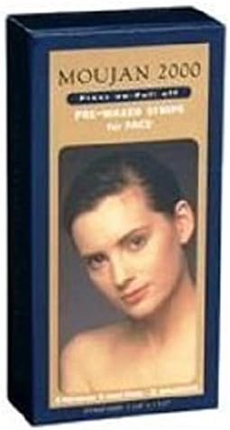 Moujan 2000 Press-on Pull-off Pre-waxed Strips for Face (6 Strips) 12 Applications