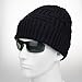 spikerking Mens Winter Knitting Wool Warm Hat Daily Slouchy Beanie Skull Cap (One Size, Black A)