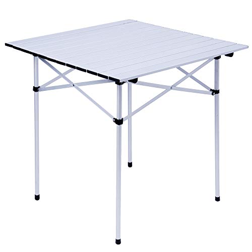 KARMAS PRODUCT Folding Camp Table Portable Compact Aluminum Outdoor Tables with Carry Bag for Camping, Picnic, Backyards, BBQ