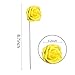 YSBER Roses Artificial Flowers - 25Pcs Big PE Foam Rose Artificial Flower Head for DIY Wedding Bouquets Centerpieces Bridal Shower Party Home Decorations (25 PCS, Yellow)