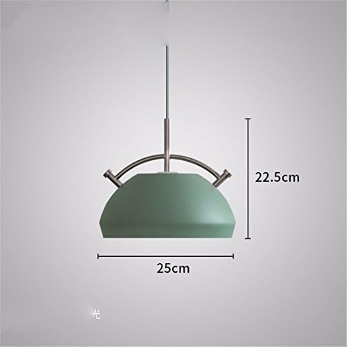 LAONA Modern simplicity, originality, individuality, coffee shop, clothing shop, iron art restaurant, art single head color pendant lamp,25CM- green
