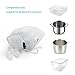 Sous Vide Cooking Water Balls 250 Count with Mesh Drying Bag, Minimum Heat Loss & Water Evaporation, BPA Free, for Sous Vide Cooker and Immersion Circulator (250, White Balls)
