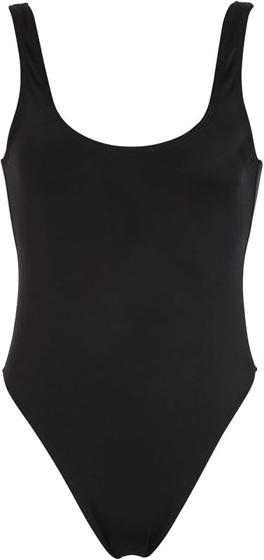 Icon Project Maillot de Bain Une pièce pour Femme, Noir, M