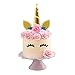 Unicorn Headband Unicorn Birthday Rose Flower Headband Unicorn Party Halloween Christmas Animal Ears (Gold)