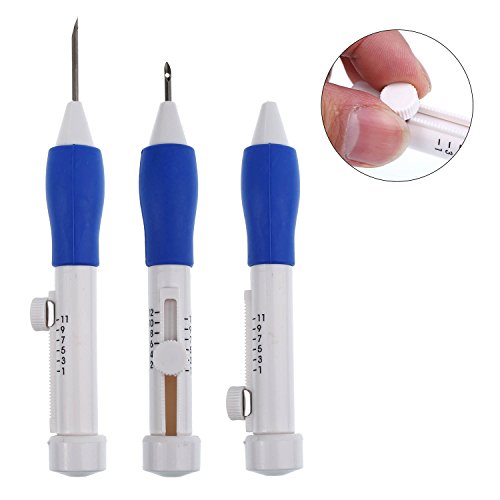 image for Bememo Embroidery Stitching Punch Needle Kit Embroidery Pen with Stora