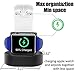 Lwsengme Charging Stand Compatible with Apple Watch 4/3/2/1 & AirPods 1/ Air Pods 2 Stand Holder(2-in-1) Charging Dock (Black)