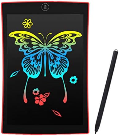YUYOUG 9-inch Color/Single Color LCD Writing Tablet Electronic Writing Board Digital Drawing Board Graphic Drawing Tablet Durable (Red, Color)