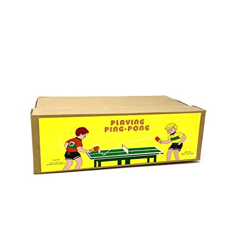 Off the Wall Toys Vintage Windup Ping Pong Match Souvenir Clockwork Collectable Tinplate Toy