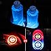 2pcs LED Car Cup Holder Lights for Nissan, 7 Colors Changing USB Charging Mat Luminescent Cup Pad, LED Interior Atmosphere Lamp