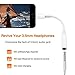 Adapter Headphone Converter Jack Cables AUX Audio Earphone Splitter Compatible Phone7/7Plus/8/8Plus/X 10 Extender Connector Stereo Music Adaptor Support iOS 10.3/11 System Accessories -Whitethumb 3