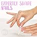 Crystal Nail File Manicure Nail Care, Gentle Filing for a Smooth Finish - Bona Fide Beauty Genuine Czech Glass