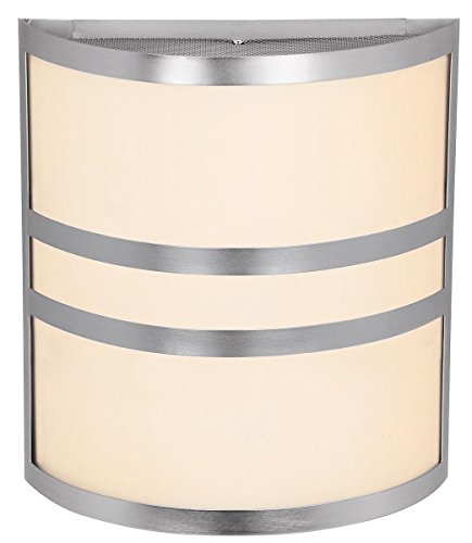 Access Lighting 20440-BS/OPL Artemis ADA Dual Band Wall Fixture, Brushed Steel Finish with Opal Glass Shade