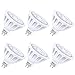 MR16 LED Light Bulbs with GU5.3 Base 50W Equivalent Halogen Replacement Warm White 3000K 5W 12V Spotlight with 450 Lumens 6 Packs by COOWOO
