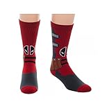 Super Hero Marvel Comics Deadpool Suit Up Crew Socks By Superheroes