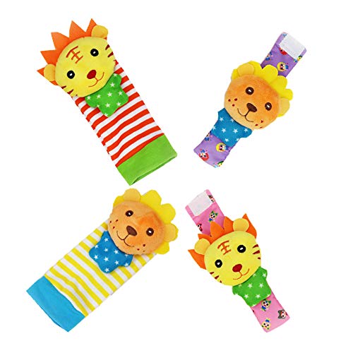 4 aimibaby+Baby+Wrist+Rattle+Socks
