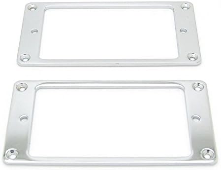 Metal Electric Guitar Humbucker Pickup Ring Frame Mounting Ring Pack of 2 , Chrome