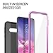 YOUMAKER Case for Galaxy S10e, Metallic Purple Case with Built-in Screen Protector Heavy Duty Protection Full Body Shockproof Slim Fit Cover for Samsung Galaxy S10e 5.8 inch (2019) - Purple