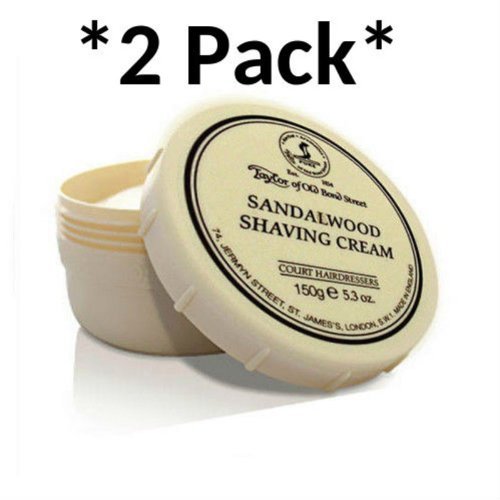 Taylor of Old Bond Street Sandalwood Shaving Cream Bowl, 5.3-Ounce (2 Pack) image