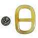Mary Crafts Buffalo Horn Scarf Ring Curved Shawl Ring Scarf Jewelry 3