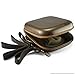 Geekria Shield Headphones Case for Lay Flat Over-Ear Headphones, Replacement Hard Shell Travel Carrying Bag, Compatible with Bose, B&O, Audio-Technica, Sony Headsets (Brown)