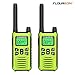 Walkie Talkies 2 Pack FLOUREON Walkie Talkies for Kids Long Range 2 pack Two Way Radio 22 Channel 3000M (MAX 5000M) USB Cable Charging Walkie Talkies for adult Outdoor Adventures Camping Hiking(Green)