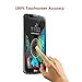 [2 PACK] LG K10 Screen Protector, VL [Bubble-Free] [HD-Clear] [Anti-Scratch/Fingerprint] [Anti-Glare] 9H Hardness High Definition Premium Tempered Glass Screen Protector Film for LG K10 (2 PACK)