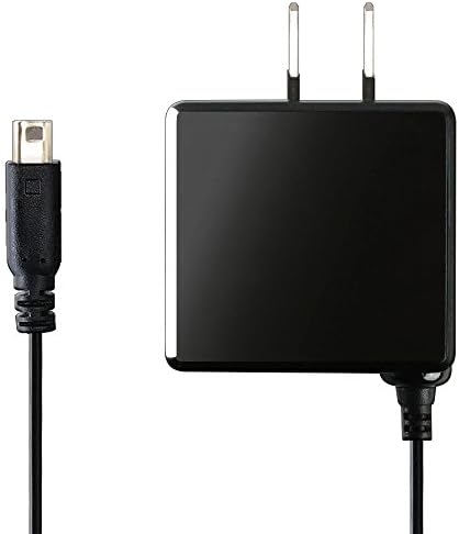 IINE New3DSLL New3DS 3DSLL 3DS version AC adapter charger gold plated plug 100 inch (black)