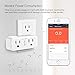 Smart Plug Wifi Outlet Compatible With Alexa, BlitzWolf Mini Smart Socket with Energy Monitoring and Timer Function, No Hub Required, 10A, UL Listed