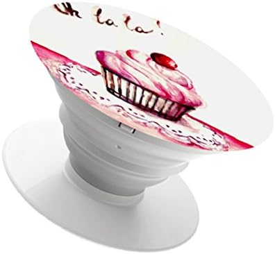 Multi Function Cell Phone Holder Finger Holder Expanding Stand and Grip Pop Mount Sockets for smartphone and tablet(white)-cupcake