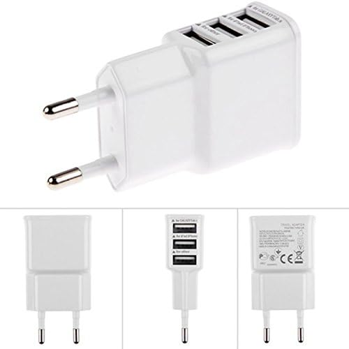 Slim Line Plug USB Power Adaptor Charger EURO EU QC3.0 QUICK CHARGE (BLACK)