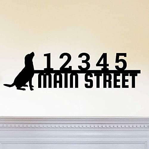 Amazon.com: Canine Dog Themed House Number Address Plaque Personalized