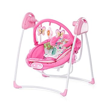 pink baby bouncer swing