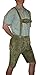 Trachten 2-Piece Leather German Oktoberfest Lederhosen Shorts Loden Green