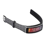 Woodln Smart Watch Wireless Replacement Bracelet Bands for Samsung Galaxy Gear Fit R350 (Black Cloudy)
