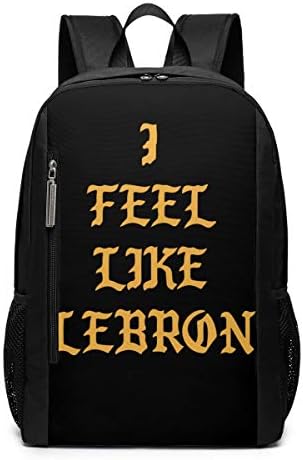 I FEEL LIKE LEBRON Laptop Backpack 17inch- School Travel Backpack Casual Daypack For Business/College/Women