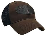 Harley-Davidson Men's Renowned Patch Baseball Cap, Brown Stone Washed BCC21139