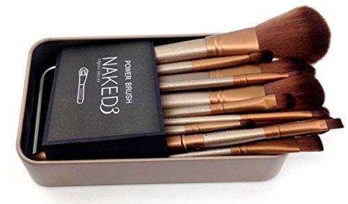 MAYU Golden Makeup Brushes -Set of 12