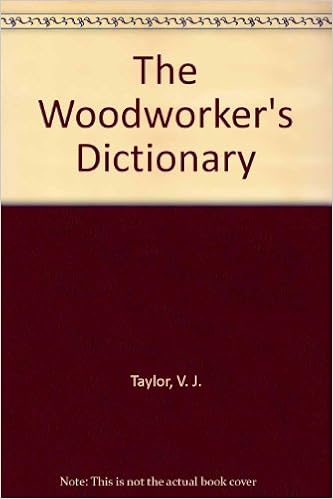 The Wood Worker S Dictionary Vic Taylor V J Taylor
