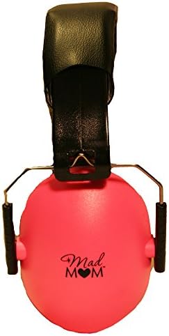 Mad Mom Safety Noise Reduction/Hearing Protection Padded Adjustable Earmuff with Carrying Case - Fits Infants, Children, Adults