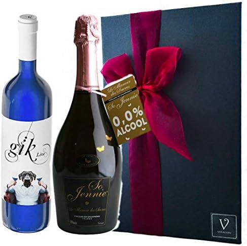 Amazon 誕生日プレゼント ジック 青ワイン ソー ジェニー ロゼ マノワール デ サクレ ノンアルコールスパークリング ワイン ２本ギフトセット Veraison ノンアルコール飲料 通販