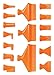 Loc-Line - 51849 Coolant Hose Component, Acetal Copolymer, 16 Piece Nozzle Rama Set, 1/2